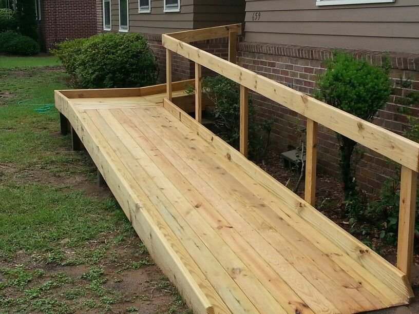 Aging in Place & Special Needs Construction Image of newly constructed wheel chair ramp