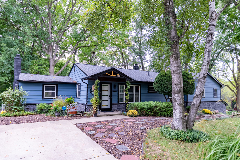 view of front of house with landscaping